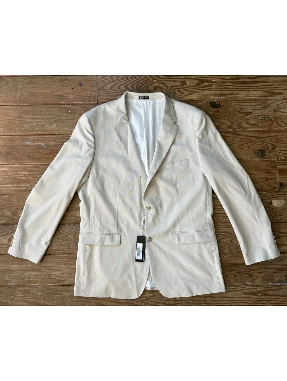 SuitShop Men's Tan Slim Fit Stretch Blazer Suit Jacket 48L NWT